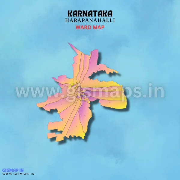 Harapanahalli Ward Map (Karnataka)